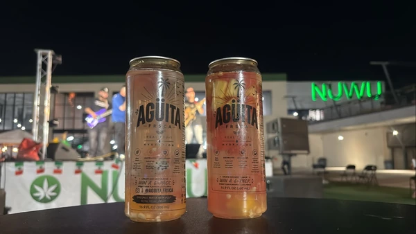 Two Agüita FRSCA drinks at NuWu in Las Vegas
